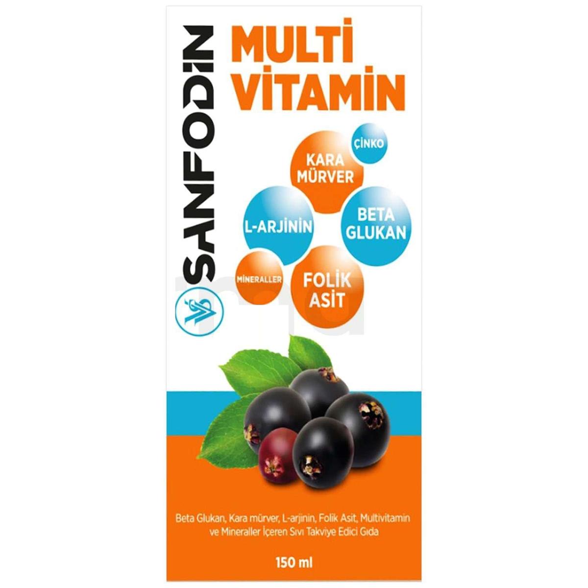 Sanfodin Sanfodin Multvitamin Şurup 150 ml