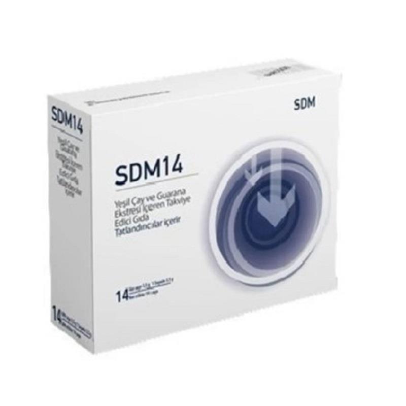 SDM 14 SDM 14 Yeşil Çay ve Guarana Ekstresi İçeren Takviye Edici Gıda 14 Saşe