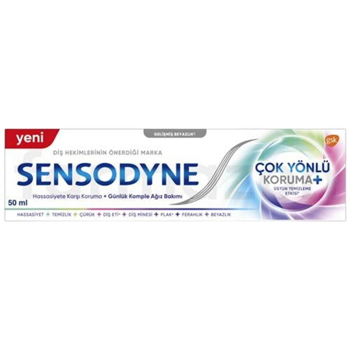 Sensodyne Sensodyne Çok Yönlü Koruma Gelişmiş Beyazlık Diş Macunu 50 ml
