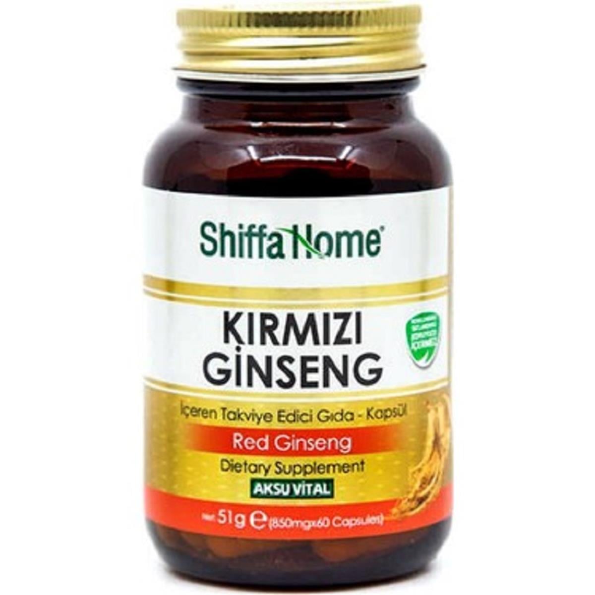 SHİFFA Shiffa Home Ginseng 850 mg 60 Kapsül