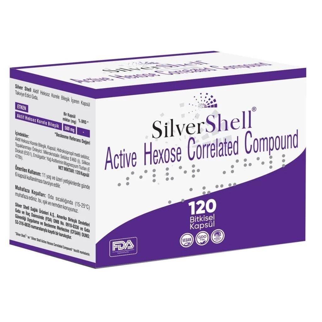 Silver Shell Silver Shell Ahcc 500 mg 120 Vegan Kapsül