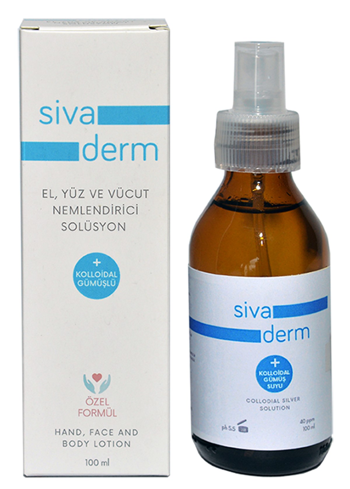 Siva Derm Kolloidal Gümüş Suyu 40 PPM 100ml