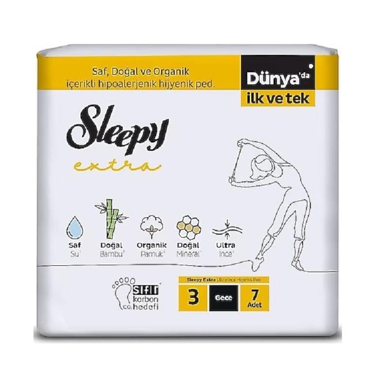 Sleepy Sleepy Extra Hijyenik Ped Gece 7'li