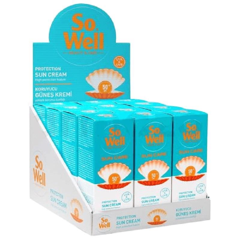 So Well So Well Güneş Kremi SPF50+ 100 ml - 12'li Stant - Eski Ambalaj