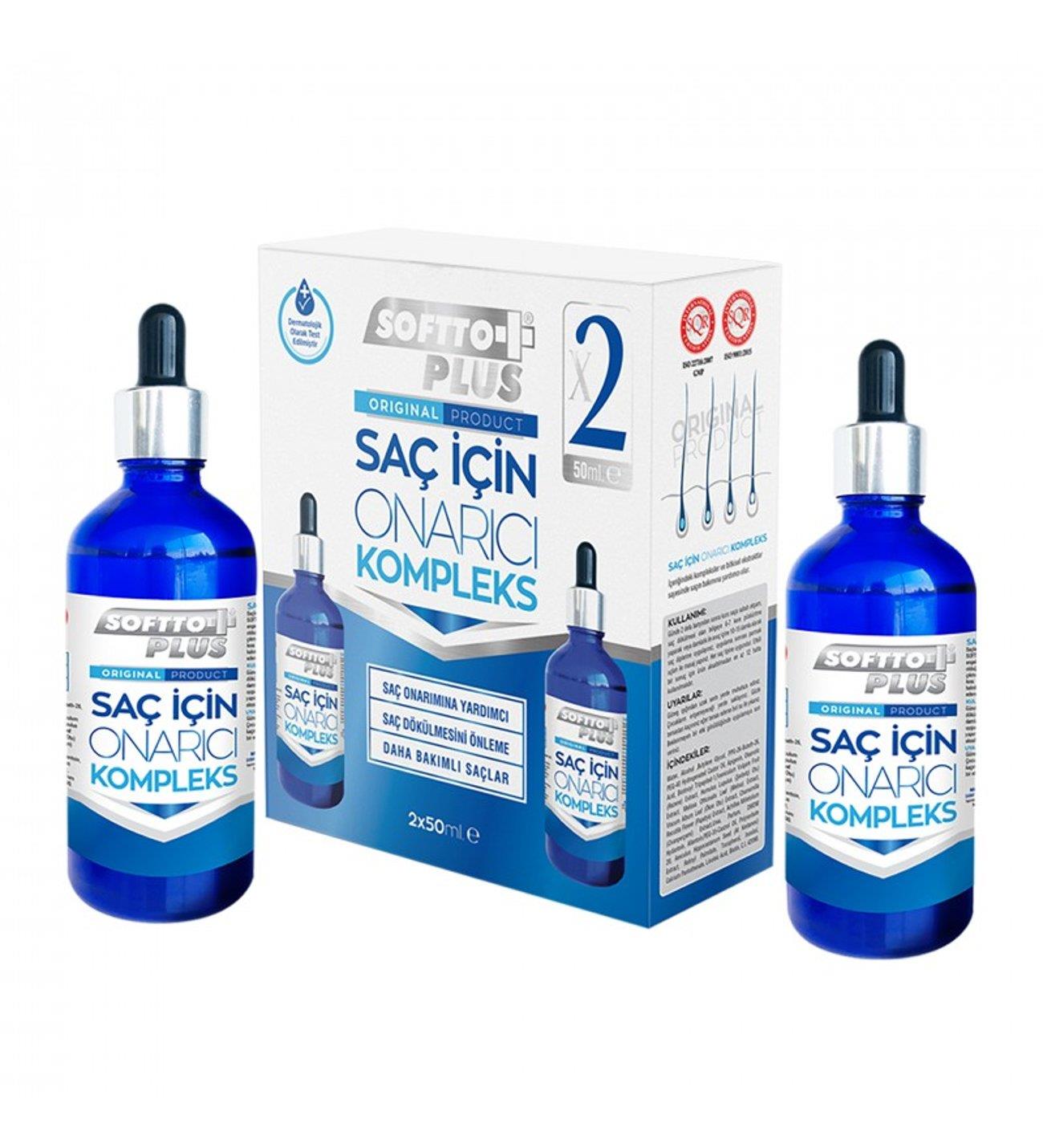 Softto Plus Softto Plus Saç Onarıcı Kompleks Serum 50 ml + 50 ml Hediye