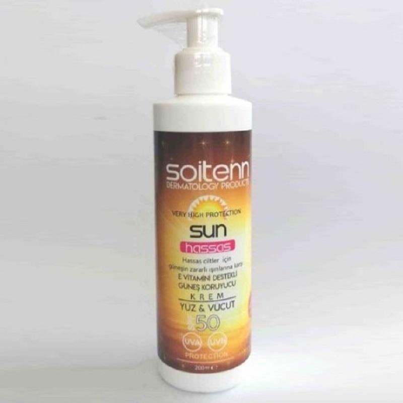 Soitenn Soitenn Sun Hassas Yüz Vücut Kremi SPF50 200 ml