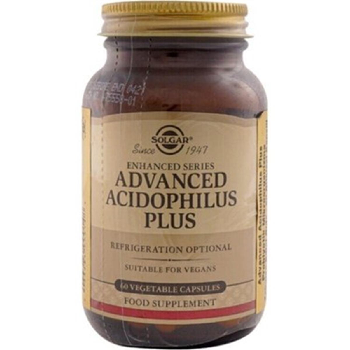 Solgar Solgar Advanced Acidophilus Plus 60 Kapsül