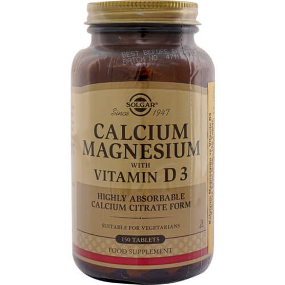 Solgar Solgar Calcium Magnesium With Vitamin D3 150 Tablet