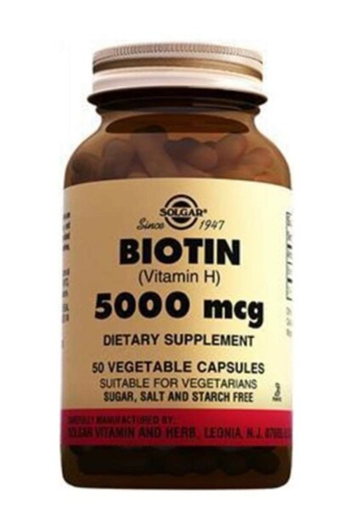 SolgarSolgar Biotin 5000 Mcg 50 Kapsül
