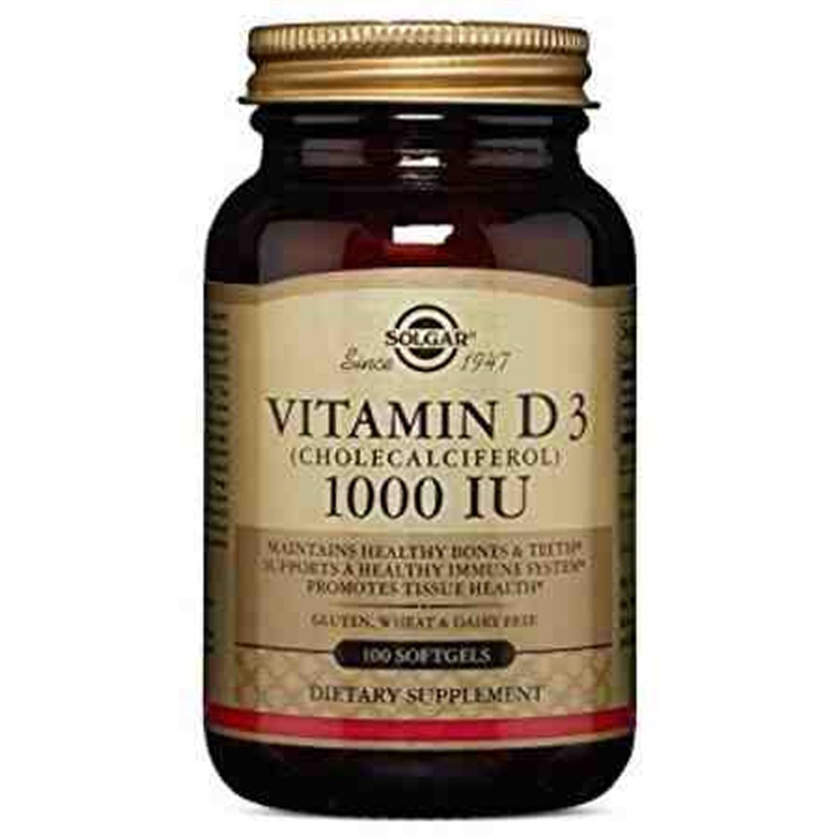 SolgarSolgar Vitamin D3 1000 Iu 100 Tablet