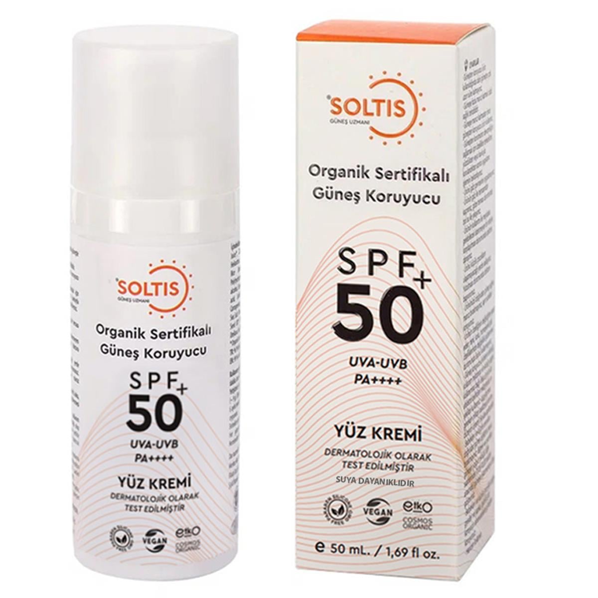 Soltis Organik Soltis Organik Güneş Koruyucu SPF50+ 50 ml