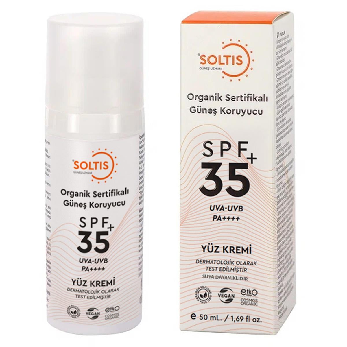 Soltis Organik Soltis Organik Güneş Koruyucu Krem SPF35+ 50 ml