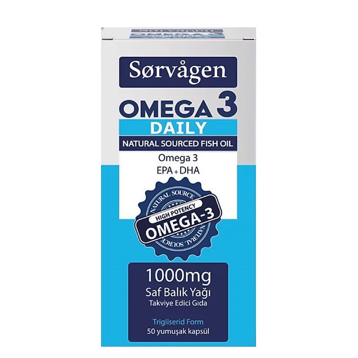 SORVAGEN Sorvagen Omega 3 Daily Saf Balık Yağı 50 Kapsül