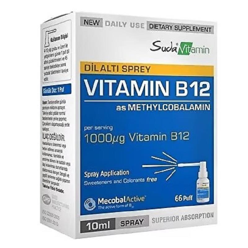 Suda Vitamin Suda Vitamin B12 Dil Altı Spreyi 10 ml