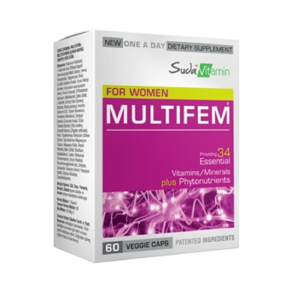 Suda Vitamin Suda Vitamin Multifem For Women Multivitamin 60 Bitkisel Kapsül