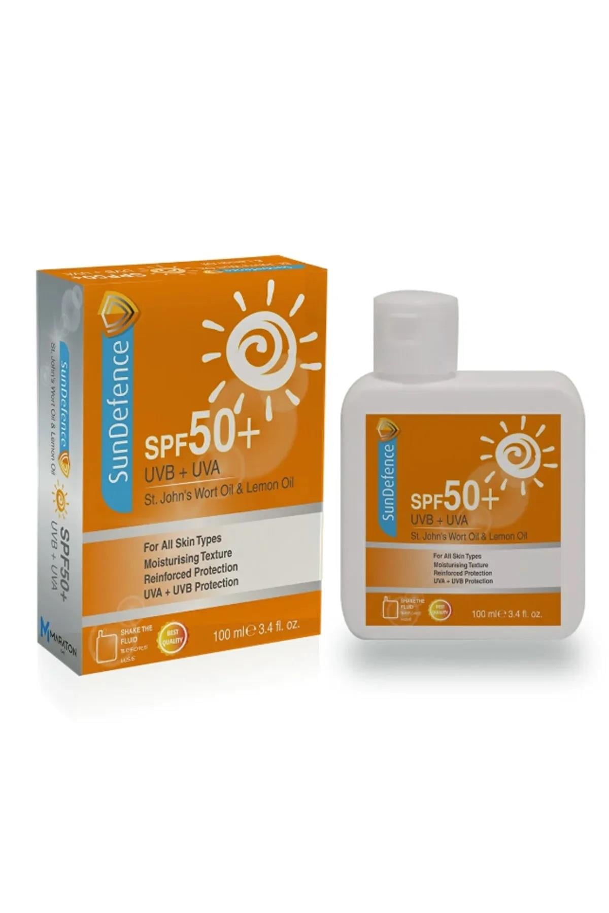 Sundefence Sundefence Güneş Kremi Kantaron ve Limon Yağı SPF50+ 100 ml