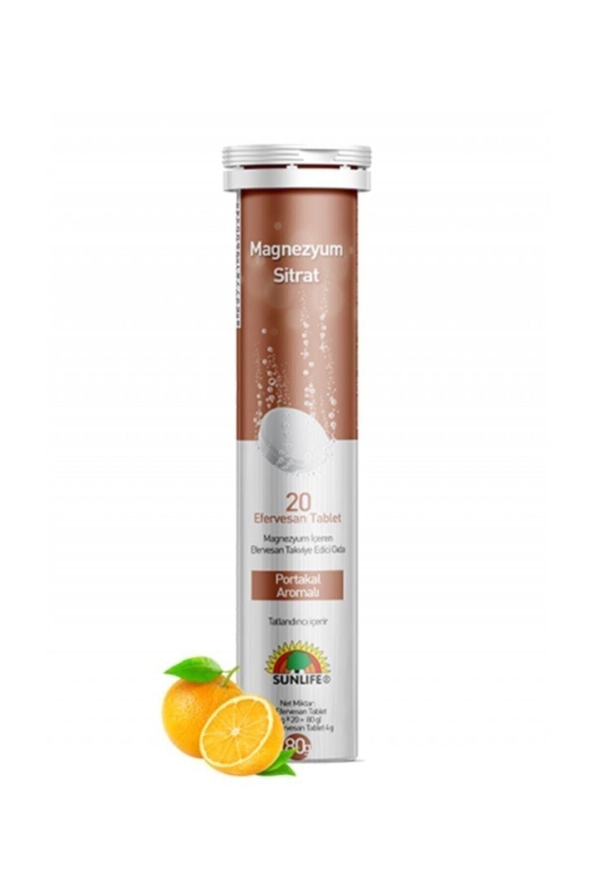 Sunlife Sunlife Magnezyum Sitrat 20 Efervesan Tablet
