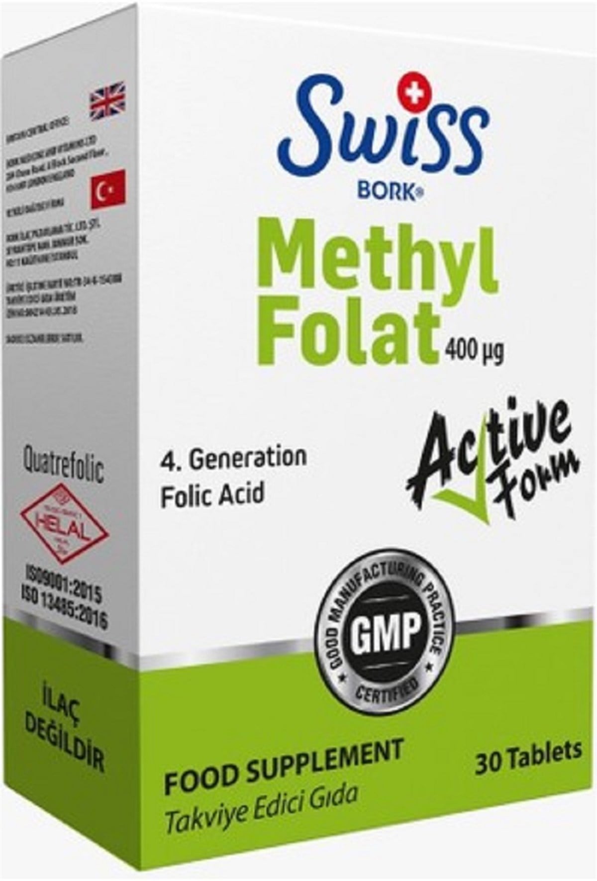 Swiss Swiss Bork Methyl Folat 30 Tablet