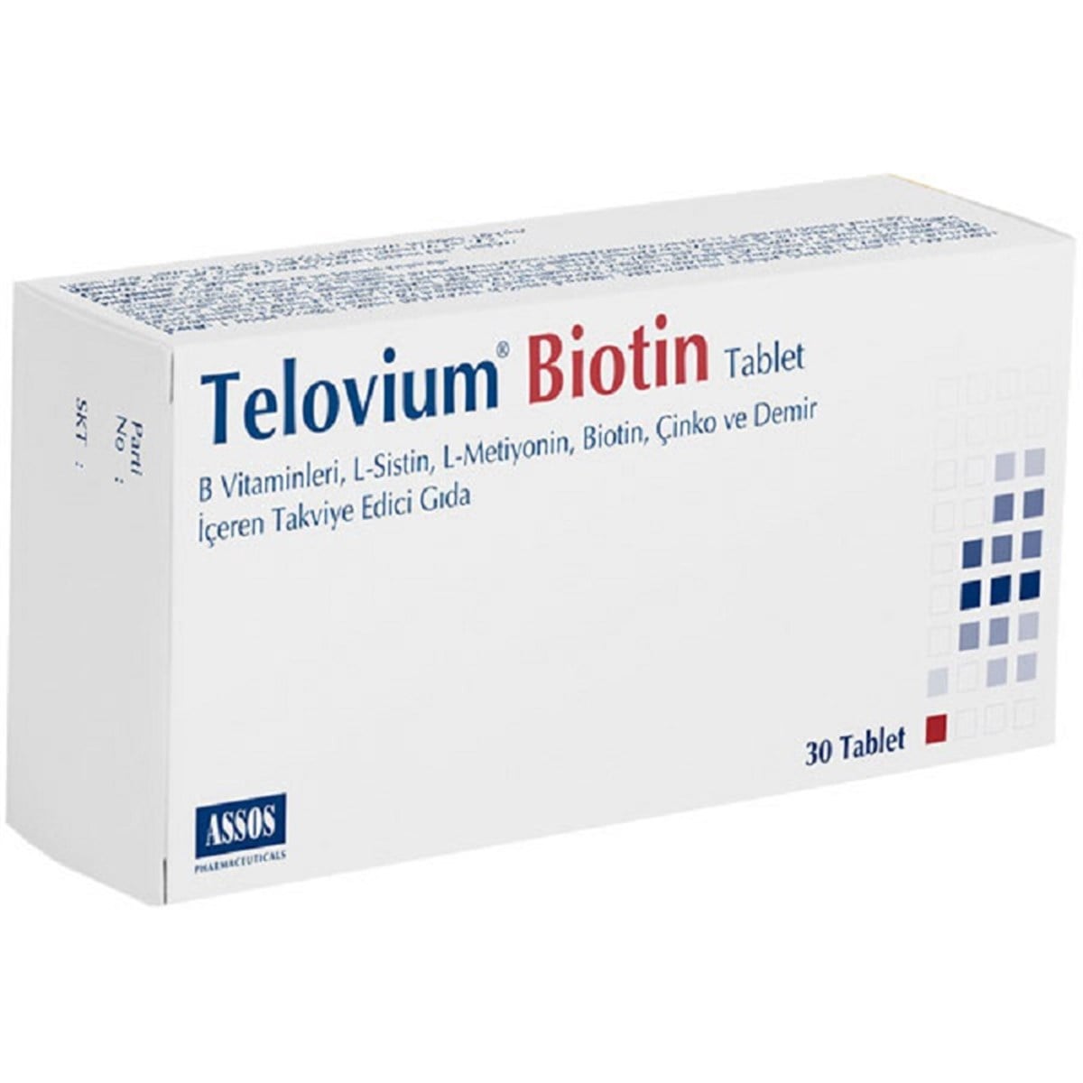 Telovium Telovium Biotin 30 Tablet