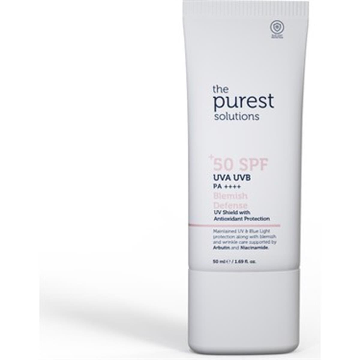 The Purest Solutions The Purest Solutions Blemish Defense Antioksidan Destekli Lekeli Ciltler İçin Güneş Kremi SPF50+ 50 ml