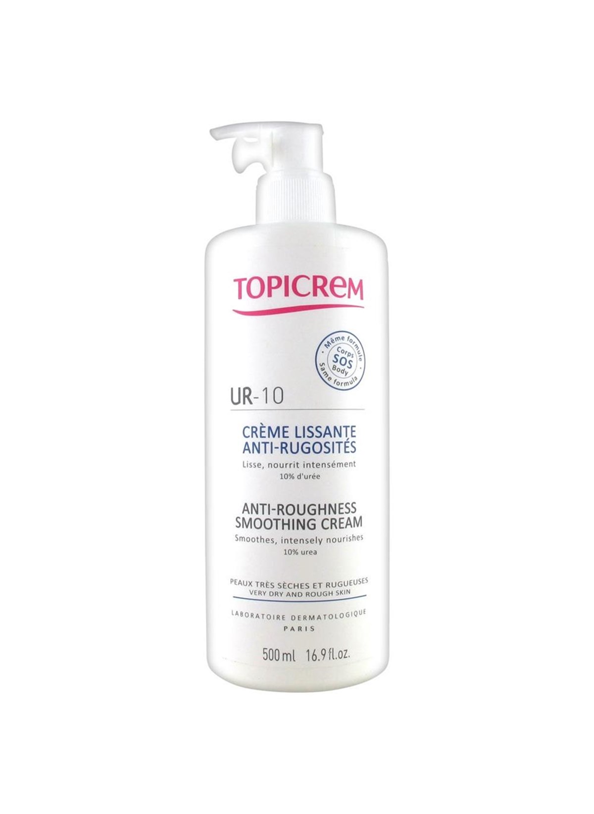 Topicrem Topicrem UR-10 Anti-Roughness Smoothing Cream 500 ml