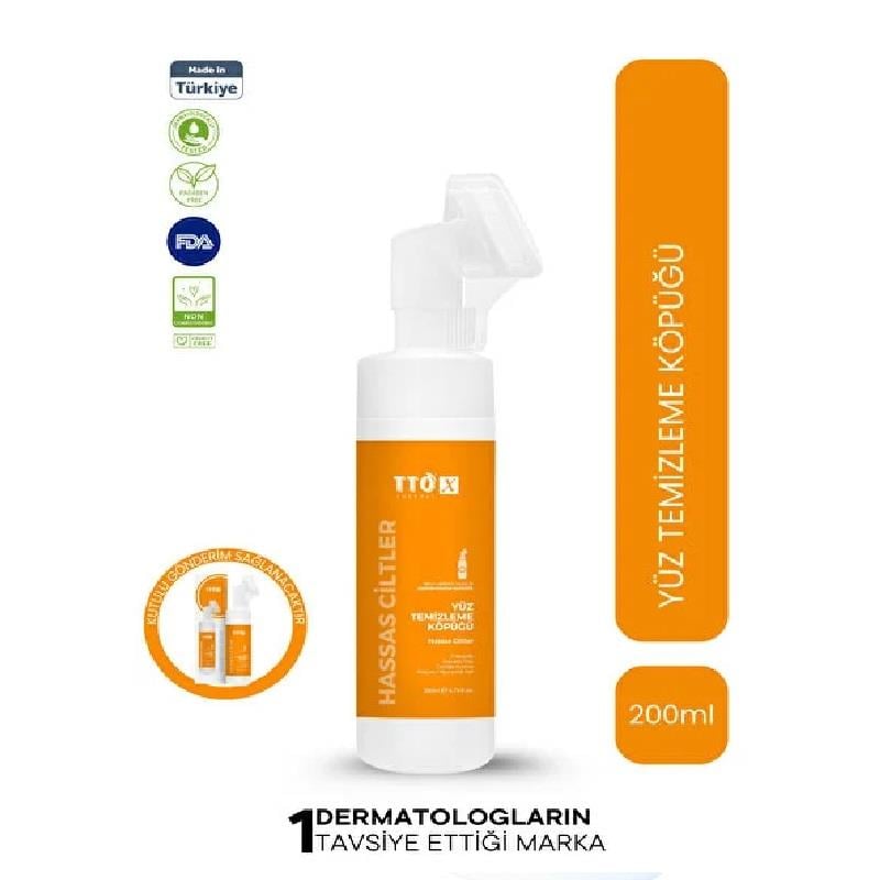 Tto Tto X Hassas Ciltlere Özel Aplikatörlü Yüz Temizleme Köpüğü 200 ml