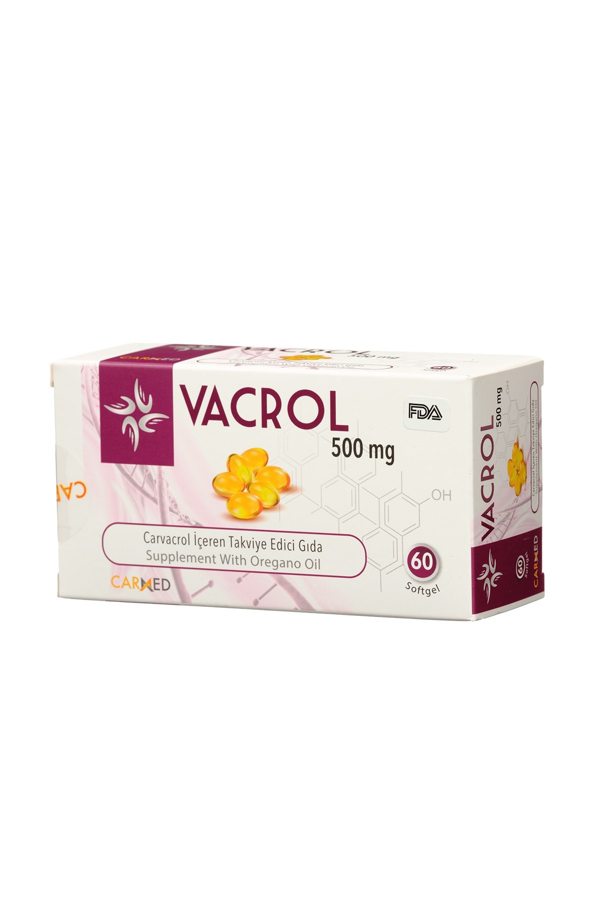 VACROL Vacrol Karvakrol İçeren Gıda Takviyesi 500 mg 60 Softgel