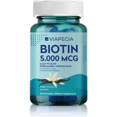 Viapecia Viapecia Biotin 5000 mcg 60 Gummies