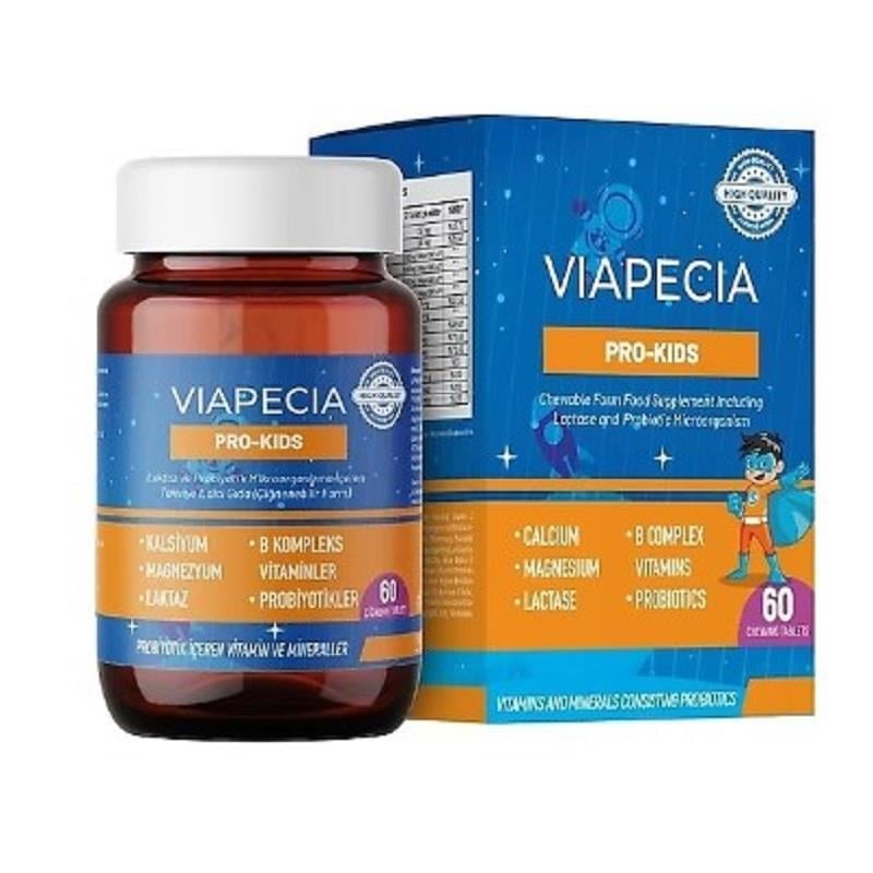 Viapecia Viapecia Pro-Kids Çocuk Vitamin & Mineral 60 Tablet