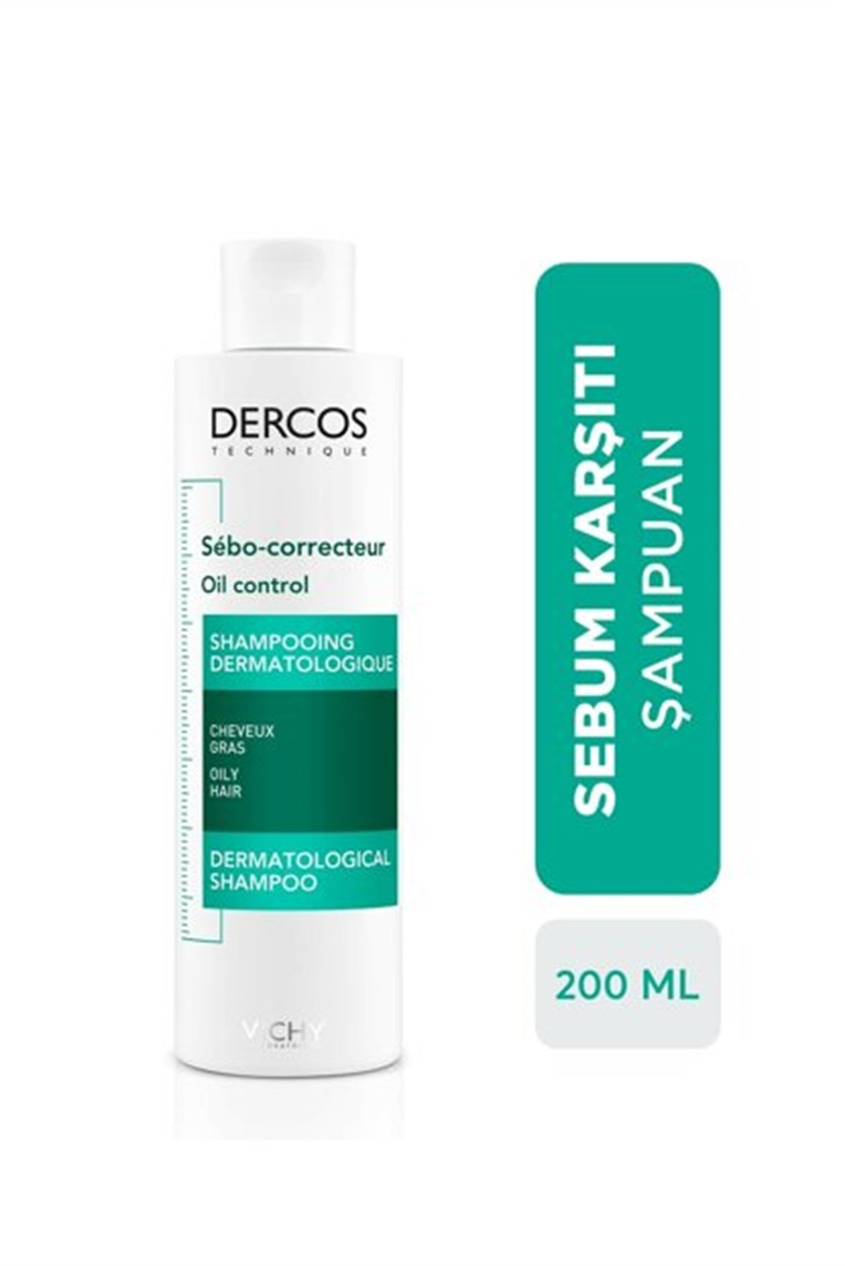 VichyVichy Dercos Oil Control - Yağlanma Karşıtı Şampuan 200 Ml