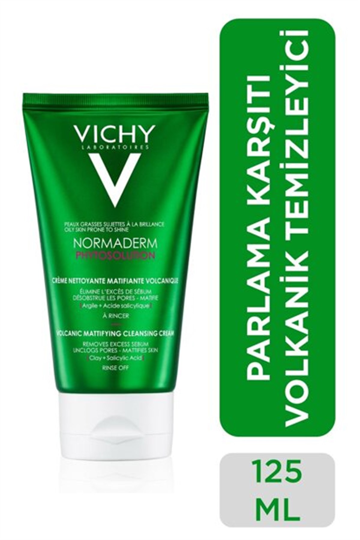 VichyVichy Normaderm Phytosolution Parlama Karşıtı Volkanik Temizleyici 125 ml
