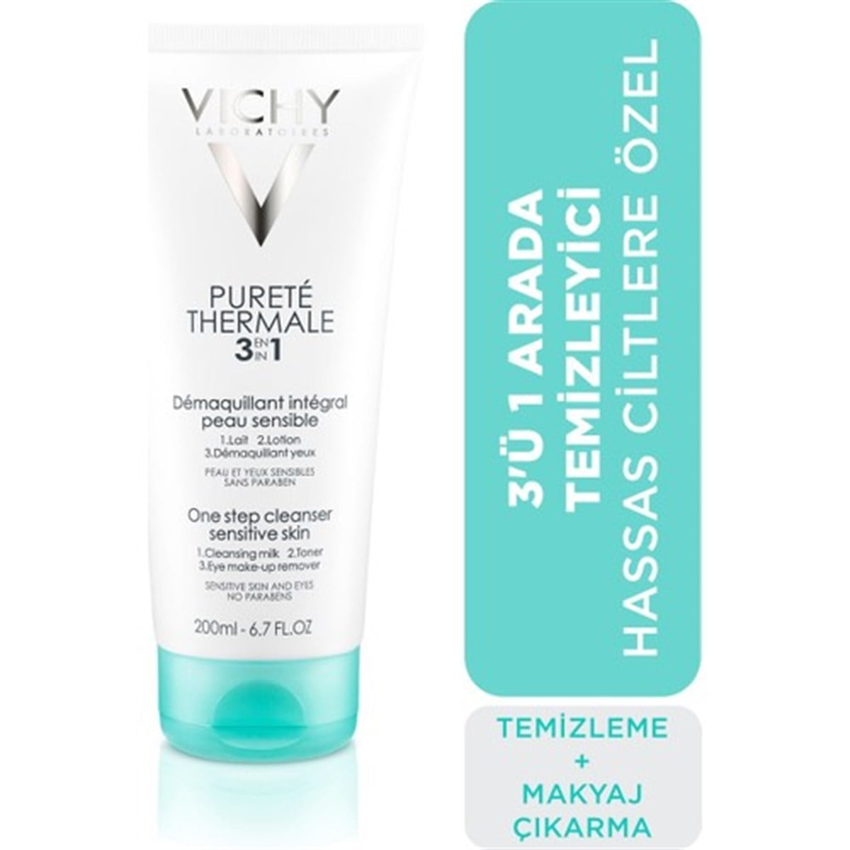 VichyVichy Purete Thermale 3 Ü 1 Arada Temizleyici 200Ml