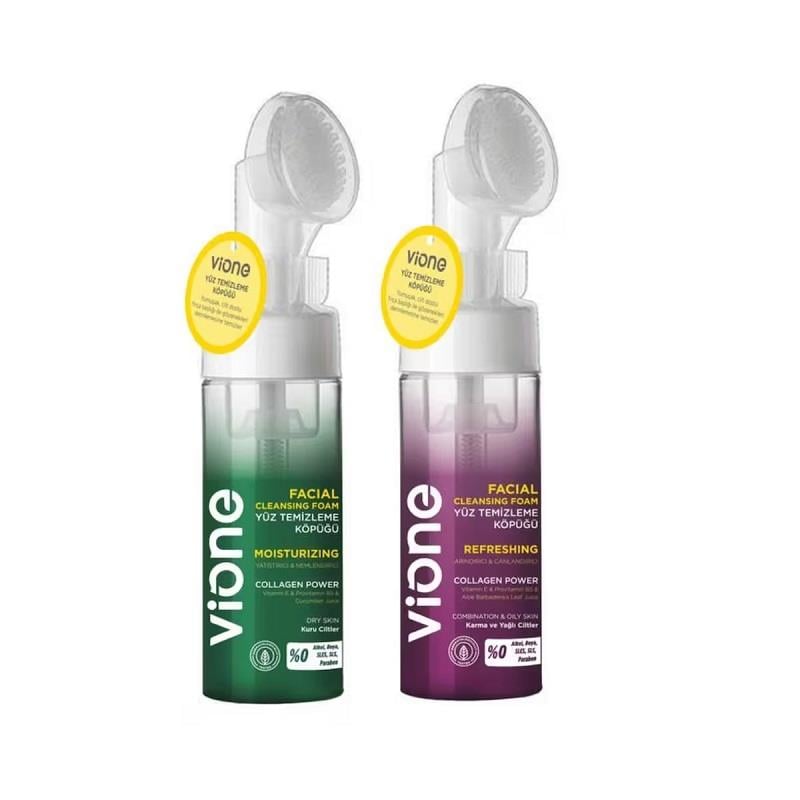Vione Vione 2'li Set-1 Yüz Temizleme Köpüğü Özel Fırçalı 150 ml