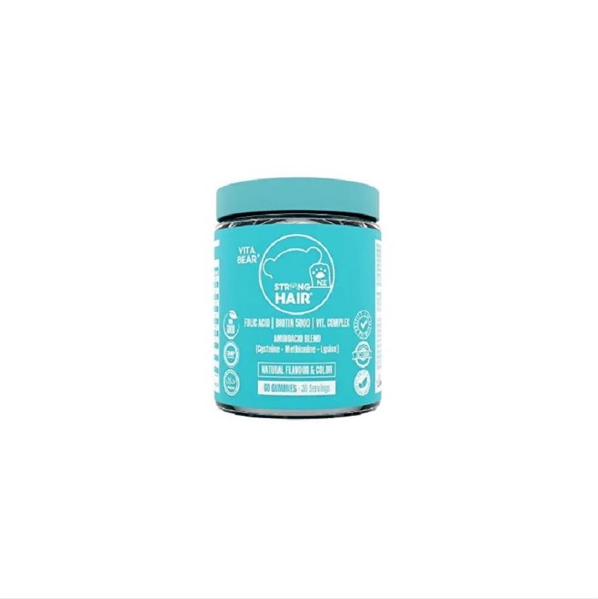 VİTA Vita Bear Strong Hair Gummy Vitamin 60'lı