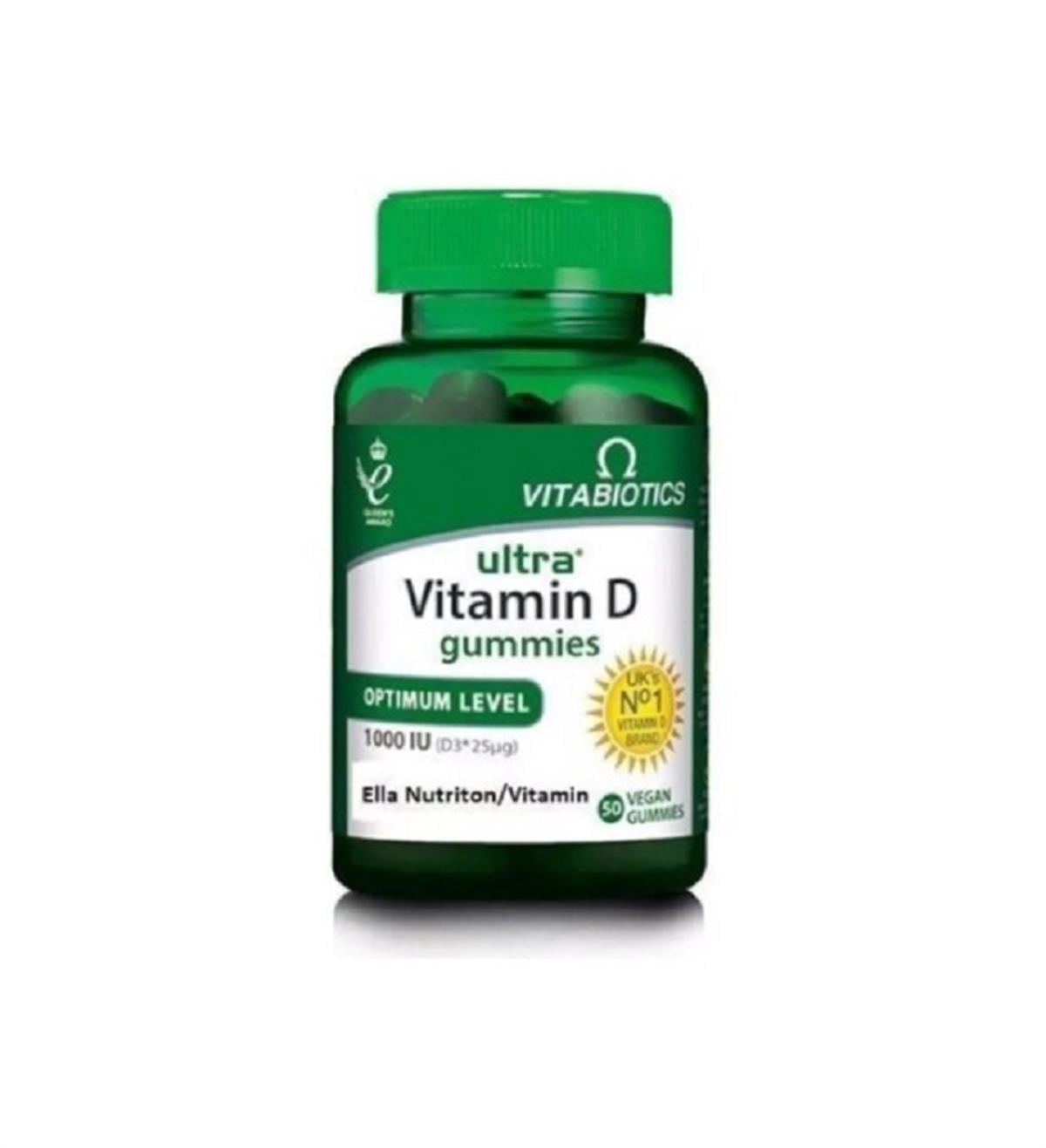VİTABİOTİCS Vitabiotics Ultra Vitamin D Gummies 1000IU 50 Vegan Gummies