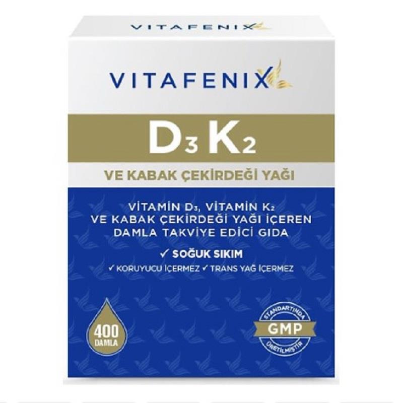 Vitafenix Vitafenix D3K2 400 Damla 20 ml
