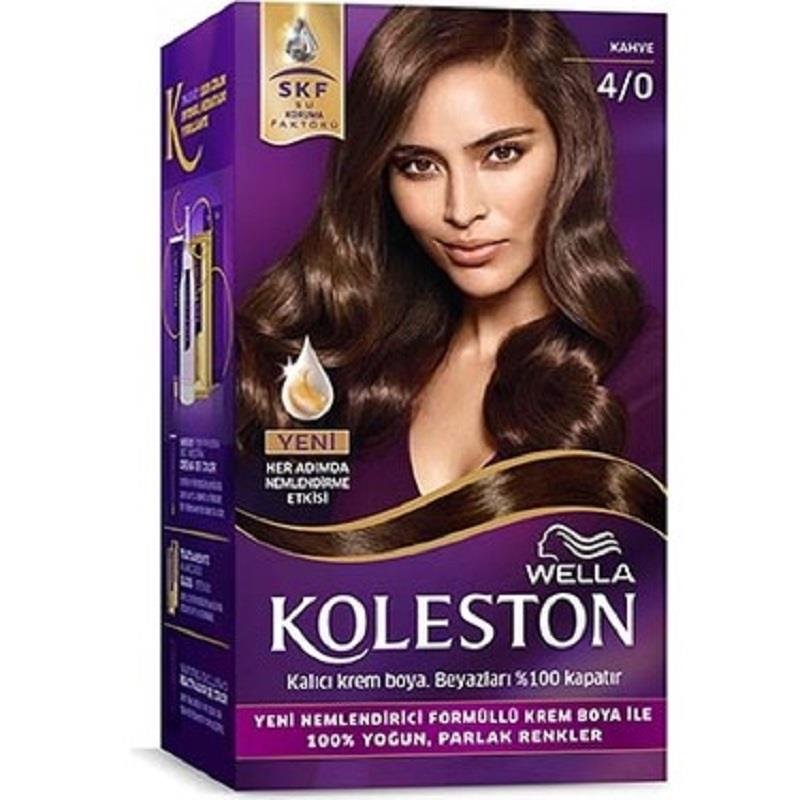 Wella Koleston Kit 4/0 Kahve Saç Boyası