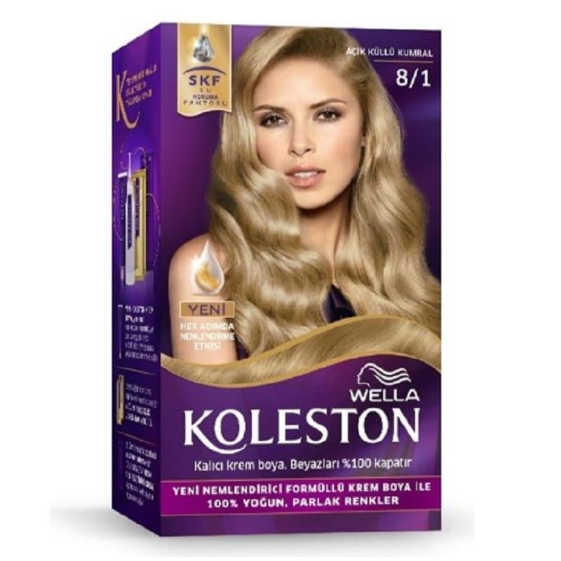 Wella Koleston Kit Saç Boyası 8/1 Açık Küllü Kumral