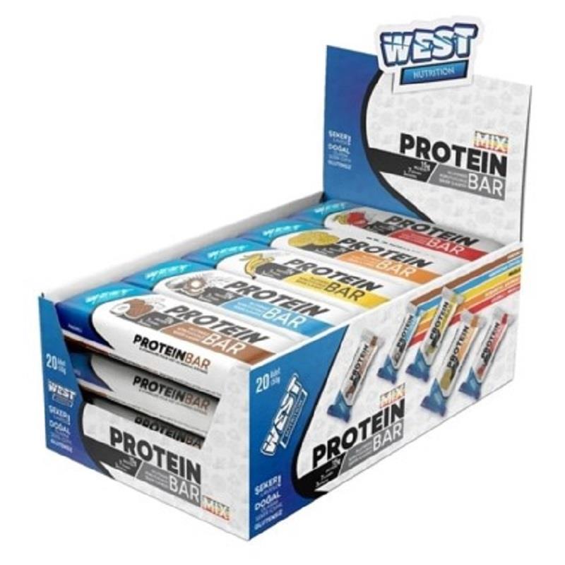 West Nutrition West Nutrition Protein Bar 20 Adet - Mix Kutu