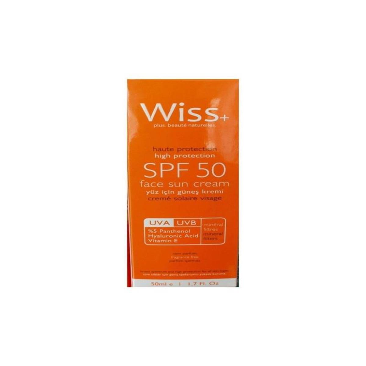 Wiss Plus Wiss Plus Güneş Kremi Yüz İçin SPF50 50 ml