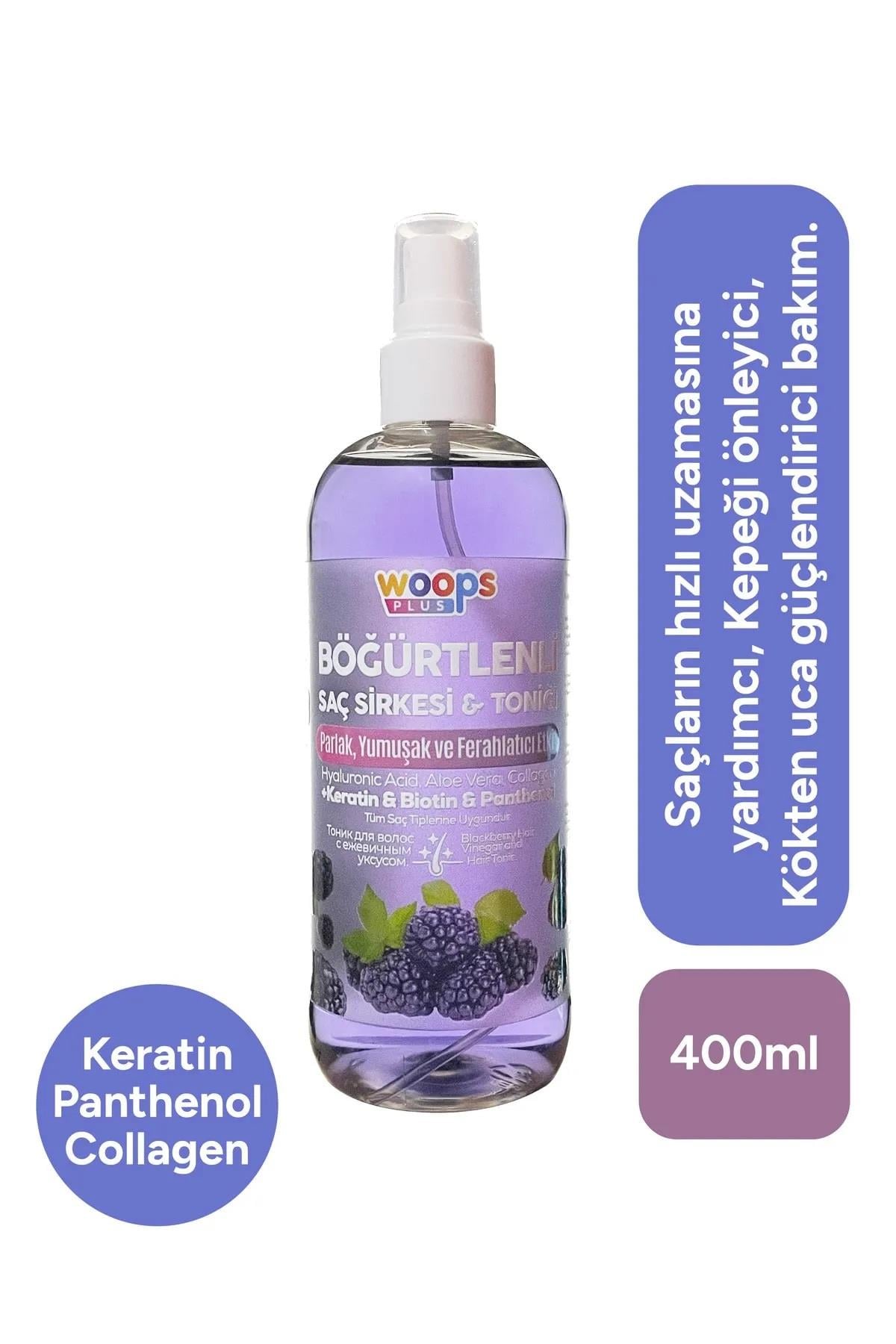 Woops Plus Woops Plus Böğürtlenli Saç Sirkesi & Toniği 400 ml