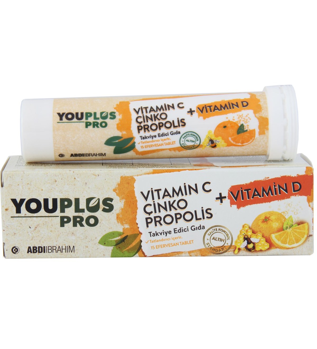 YouPlus Youplus Pro Vitamin C & D & Çinko & Propolis 15 Efervesan Tablet