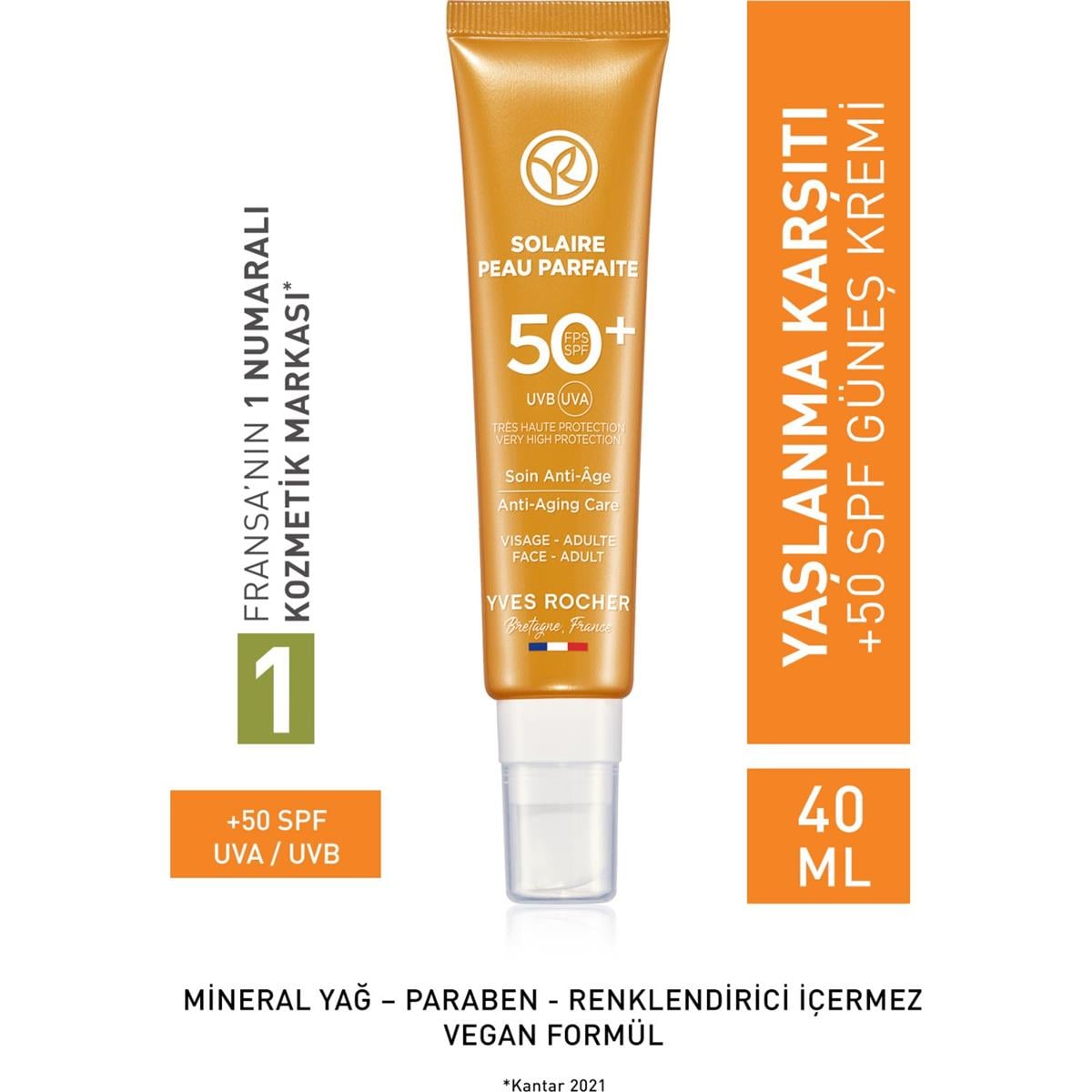 Yves Rocher Yves Rocher GKF30 Yaşlanma Karşıtı Güneş Kremi 40 ml
