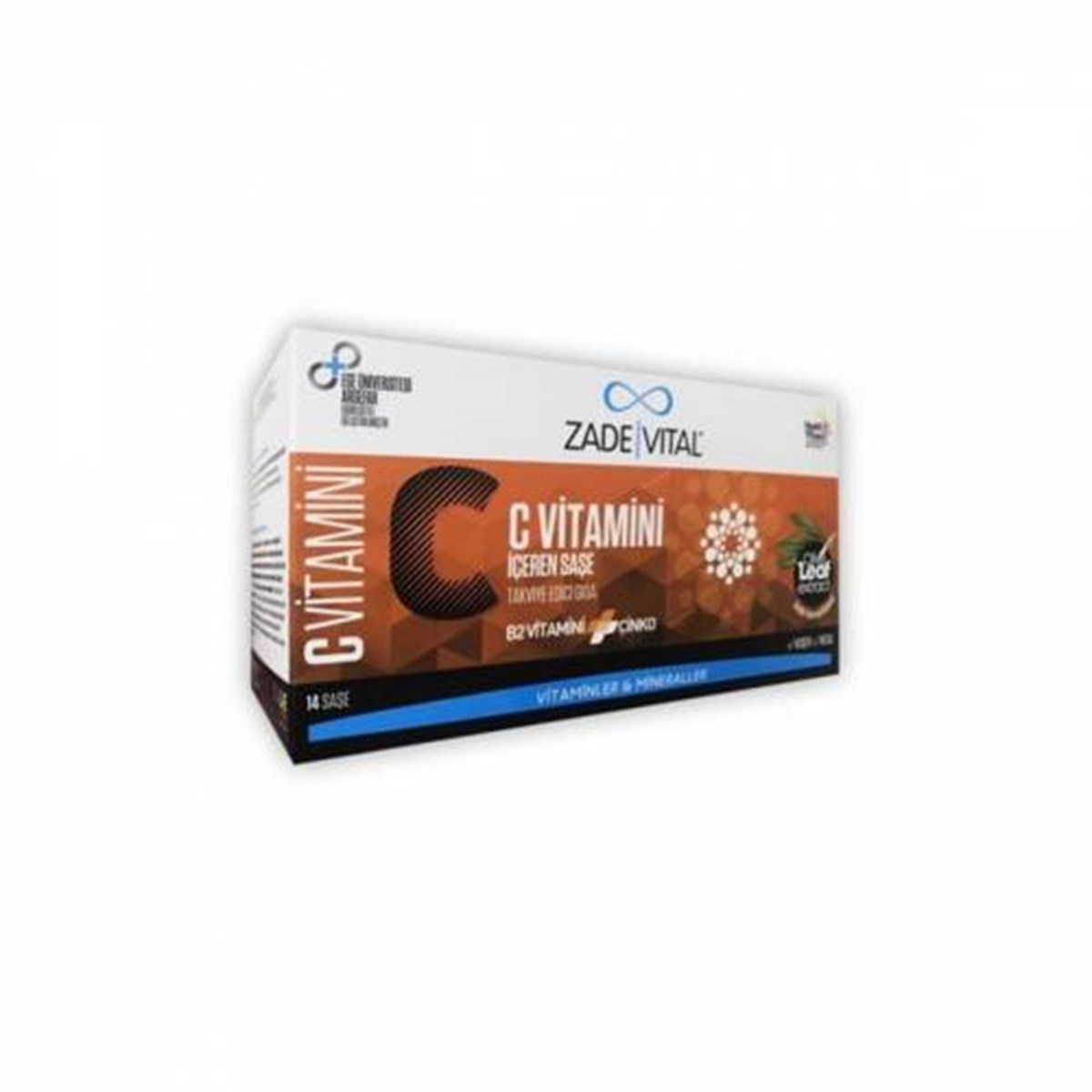 Zade Vital Zade Vital C Vitamini + B2 Vitamin + Çinko + Zeytin Yapraği Ekstresi İçeren 14 Saşe