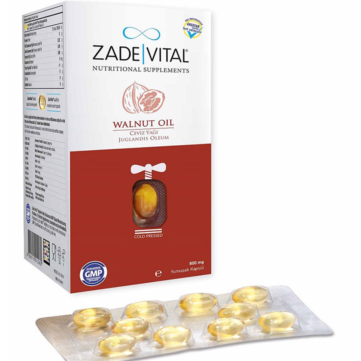 Zade Vital Zade Vital Ceviz Yaği 30 Yumuşak Kapsül