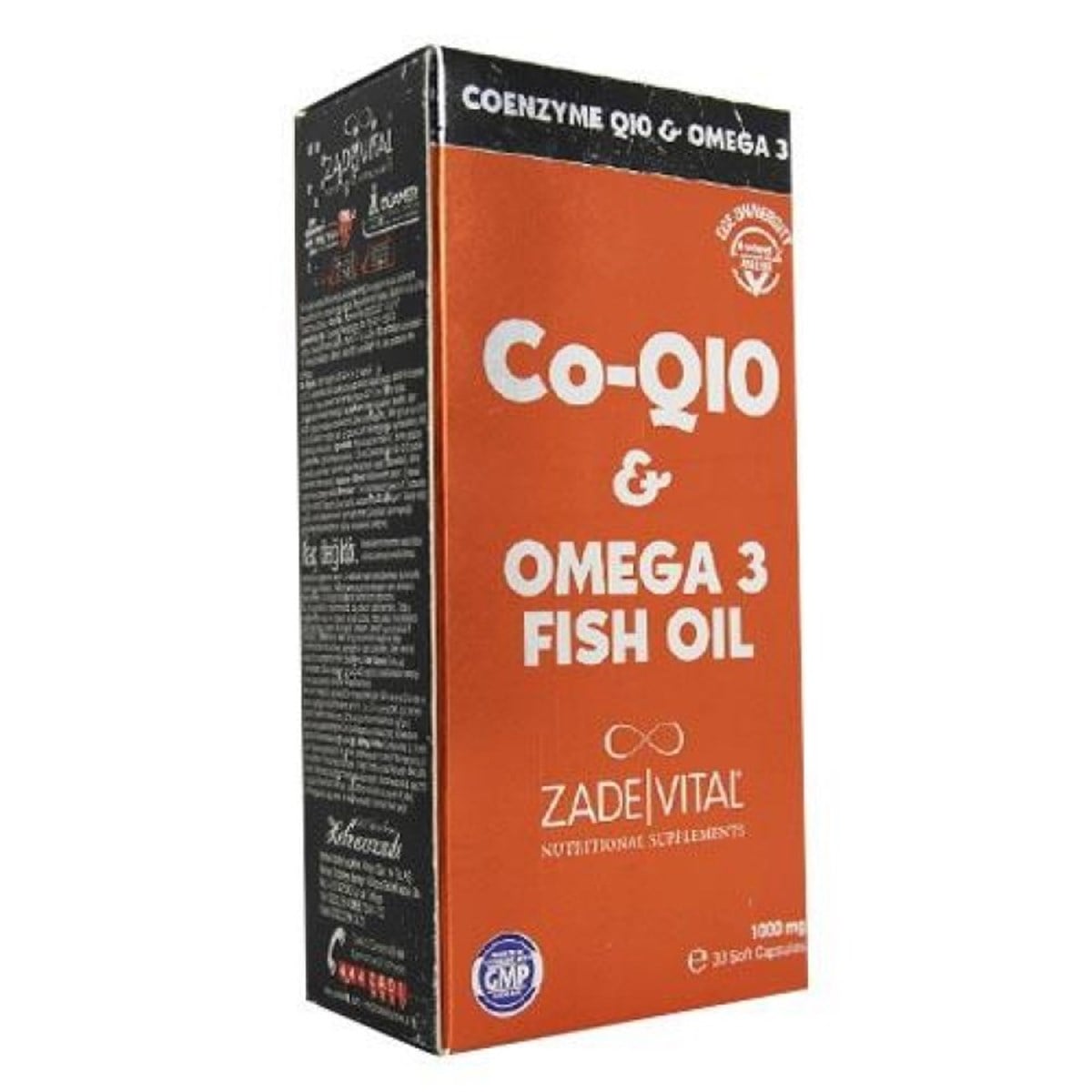 Zade Vital Zade Vital Co-Q10 Omega3 Balik Yaği 1000mg 30 Yumuşak kapsül