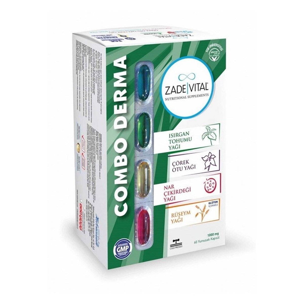 Zade Vital Zade Vital Combo Derma 60 Yumuşak Kapsül