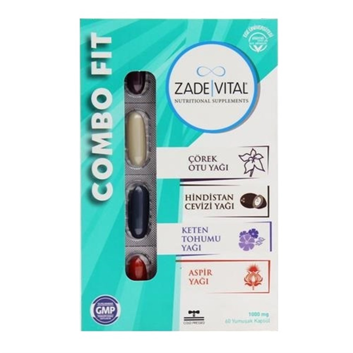 Zade Vital Zade Vital Combo Fit 60 Kapsül