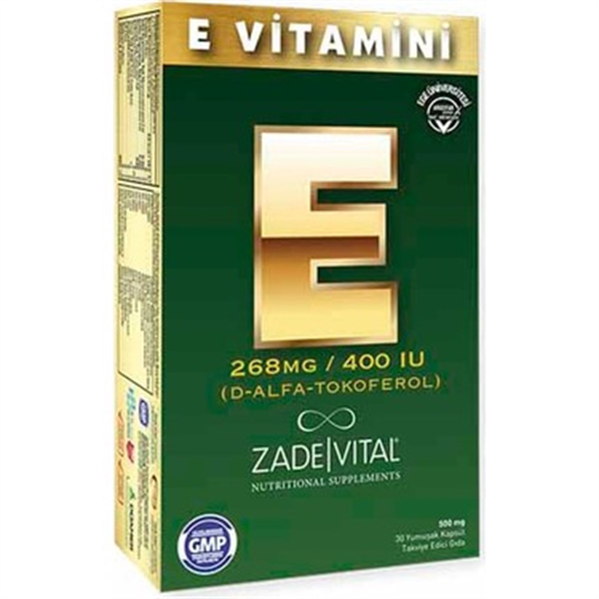 Zade Vital Zade Vital E Vitamini Blister 30 Kapsül