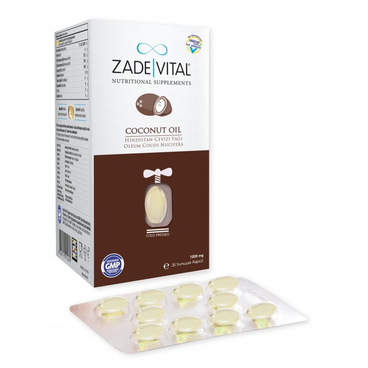 Zade Vital Zade Vital Hindistan Cevizi Yaği 60 Kapsül